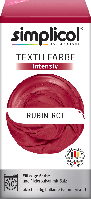 Текстильная краска Simplicol Intensiv Rubin Rot, 150мл+400г