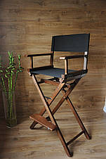 Стілець для візажиста, складаний, дерев'яний, стілець режисера, стілець для фото сесії.