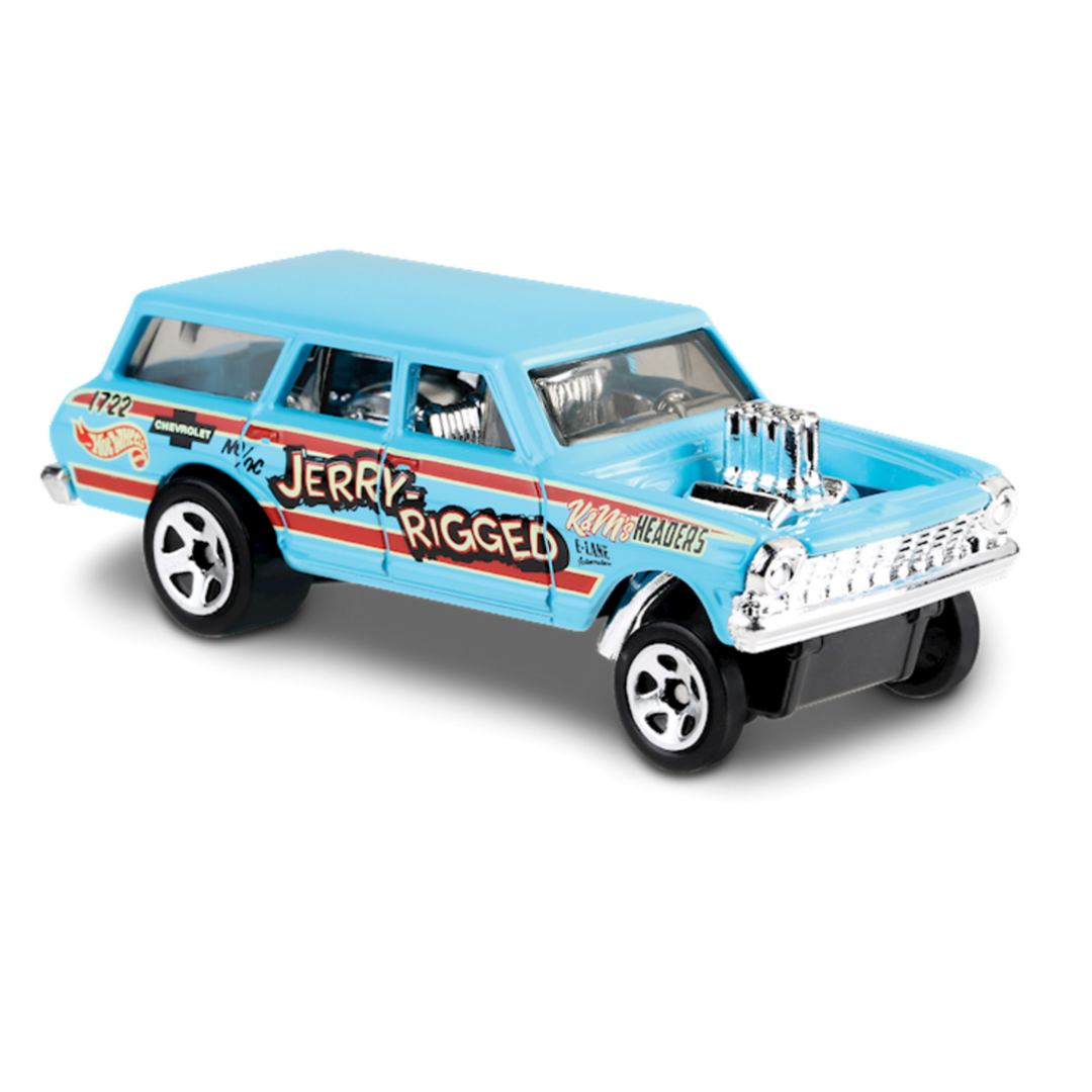 Машинка Хот Вилс ’64 Nova™ Wagon Gasser 1:64 Hot Wheels Mattel FYB75