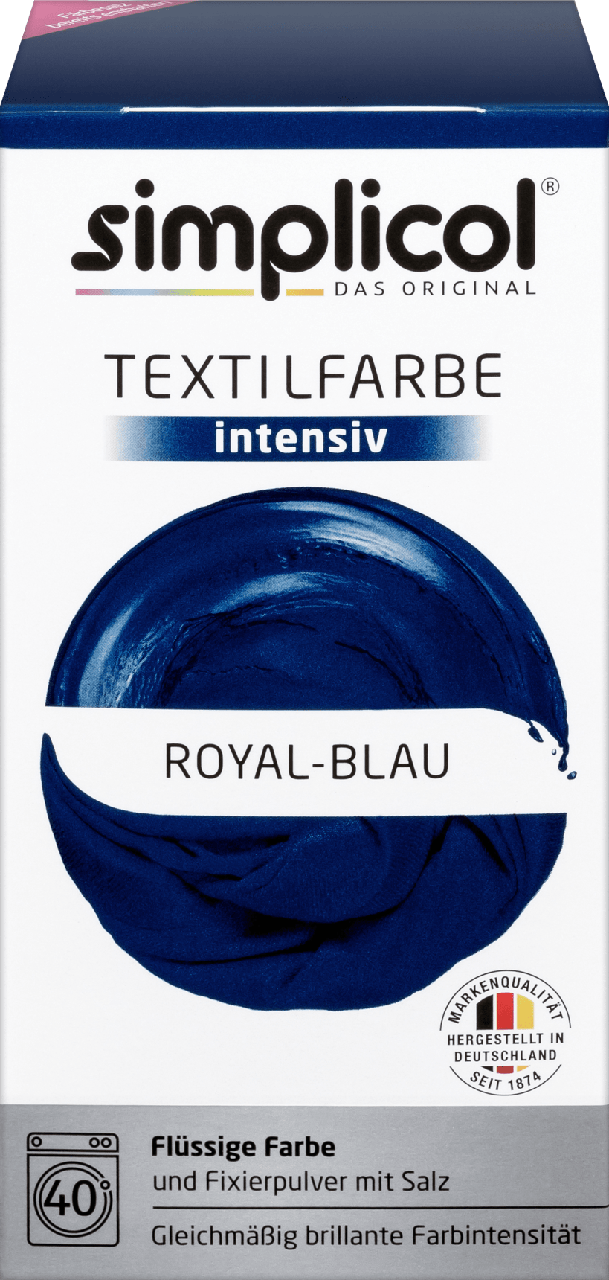 Текстильна фарба Simplicol Intensiv Royal Blau, 150 мл + 400 г