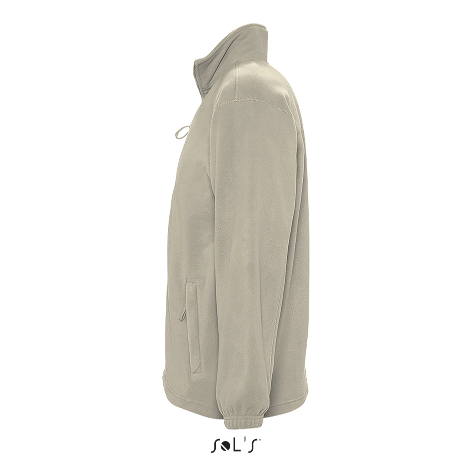 Мужская флисовая куртка NORTH MEN, св.бежевый, SOLS, размеры от XS до 3XL - фото 4 - id-p1042038294