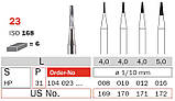 HP023/008 бори стоматологічні твердосплавні для прямого наконечника Diaswiss (Диасвисс) Швейцарія к. 31, фото 2