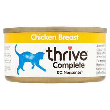 Thrive Complete Chicken Breast for Cats - Трайв Полнорац Консервів Вологий Корм для Кішок Курка 75г