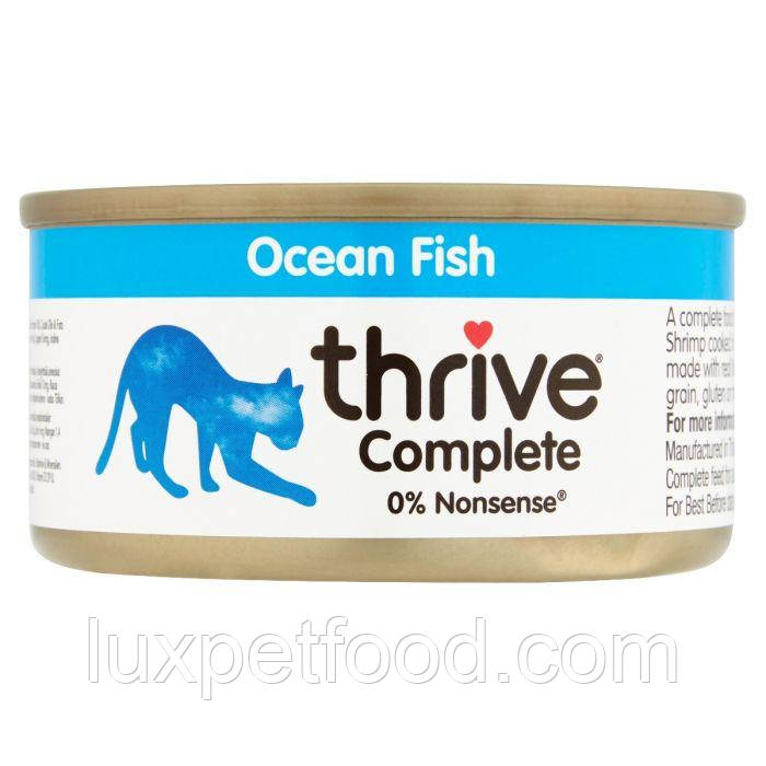 Thrive Complete Ocean Fish for Cats - Трайв Полнорац Консервир Вологий Корм для Кішок Океан Риба 75г