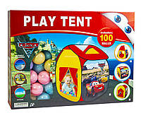 Детская Палатка с шариками "Тачки" S-1771