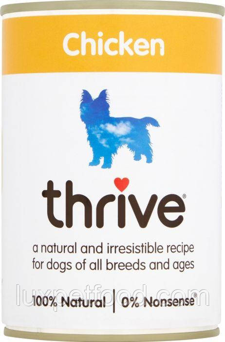 Thrive Dog Complete Chicken -Трайв Повнораціонний Консервир Вологий корм для Собак Курка 375г
