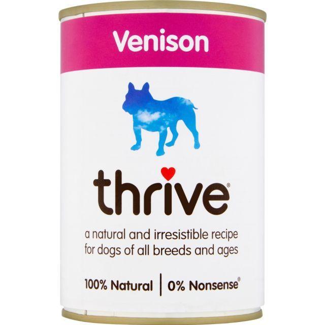 Thrive Dog Complete Venison -Трайв Повнораціонний Консервир Вологий корм для Собак Оленина 375г