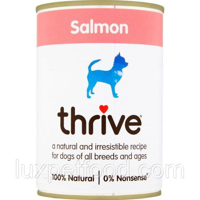 Thrive Dog Complete Лосось - Трайв Повнораціонний Консервиров Вологий корм для Собак Лосось 375г
