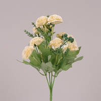 Букетик Гвоздик кремовий 30 см. Квіти штучні