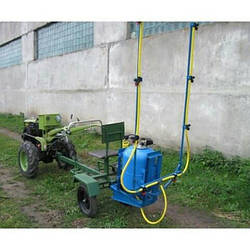 Мотоблочный обприскувач з компресором