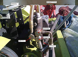 Гідравлічна система навесног механізму DW120B, BM