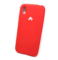 Чехол для Huawei Y5 2019 накладка силиконовый противоударный Silicone Cover красный