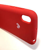 Чохол для Huawei Y5 2019 накладка силіконовий протиударний Silicone Cover червоний, фото 3