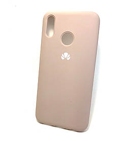 Чохол накладка для Huawei Y9 2019 бампер протиударний Silicone Cover бежевий