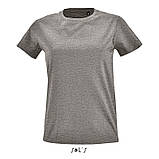 Жіноча футболка приталеного крою з круглим коміром кольорова, фото 6