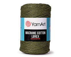 Yarnart MACRAME COTTON LUREX / Макраме коттон люрекс / 75% Бавовна, 13% Поліестер, 12% Люрекс