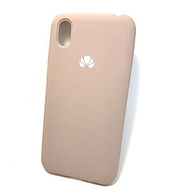 Чохол для Huawei Y5 2019 накладка силіконовий протиударний Silicone Cover бежевий