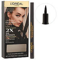 Подводка-фломастер для глаз L'OREAL Carbon Black Pencil Perfect