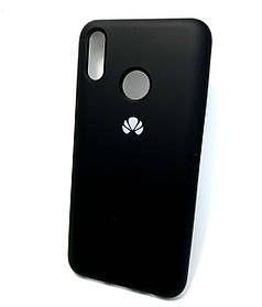Чехол накладка для Huawei Y9 2019 бампер противоударный Silicone Cover черный