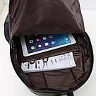 Вінтажний великий шкіряний рюкзак чорний Muqgew (AV208), фото 6