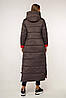 Довгий фабричний теплий пуховик жіночий favoritti, фото 3