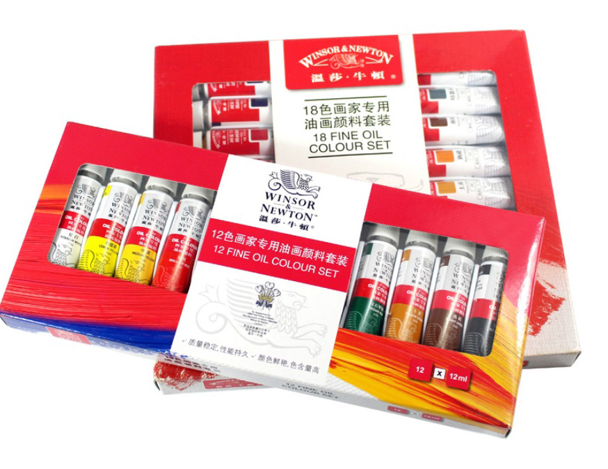 Професійний набір масляної фарби Winsor & Newton 12 кольорів