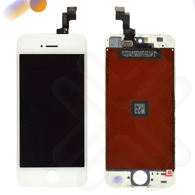 Дисплей iPhone 5S, iPhone SE з тачскріном в зборі, колір білий, копія високої якості