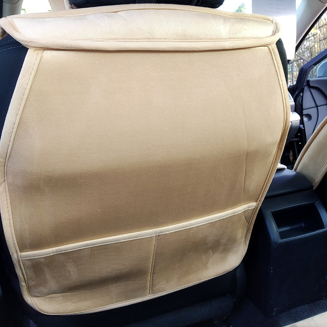 Комплект авточехлов из велюра бежевый