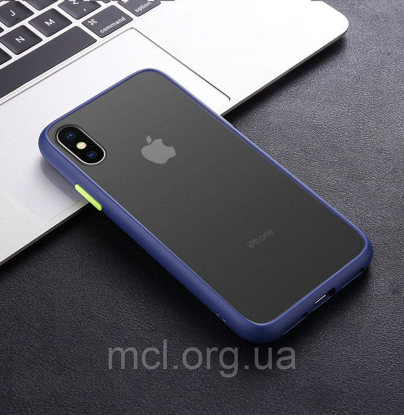 Протиударний чохол для iPhone 11 Pro / 11 Pro Max + додаткові кнопки Синій