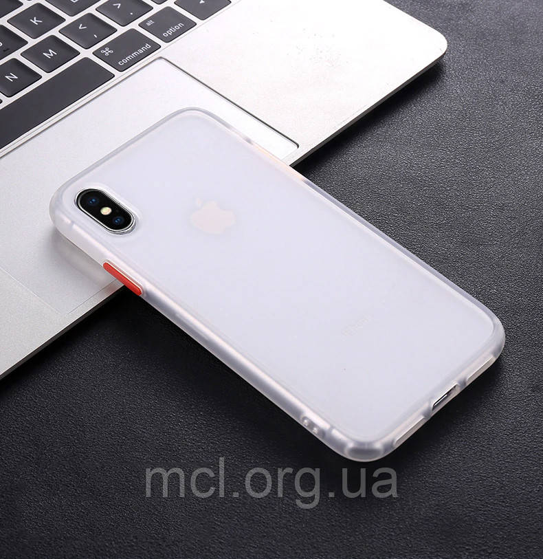 Протиударний чохол для iPhone 11 Pro / 11 Pro Max + додаткові кнопки Білий