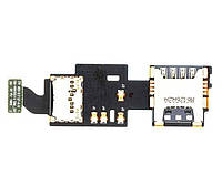 Роз'єм SIM і microSD на шлейфі Samsung N915F Galaxy Note Edge (GH59-14204A), оригінал