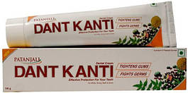 Зубна паста Дант Канті (Дант Kanti Patanjali) без фтору, Індія