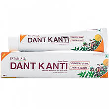 Зубна паста Дант Канті (Дант Kanti Patanjali) без фтору, Індія 200 г