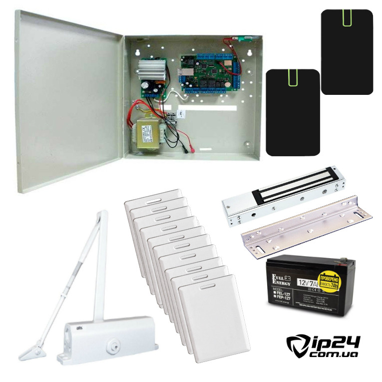 Комплект контролю доступу з урахуванням робочого часу СКУД-01 (U-Prox IP400), фото 1