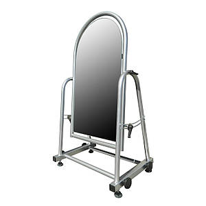 Дзеркало взуттєве сіре 30 см підлогове металеве