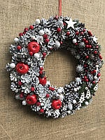 Новорічний вінок на двері 35 см