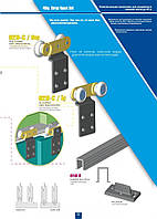 Комплект роликів для багатостулкових шаф звичайного та вбудованого типу