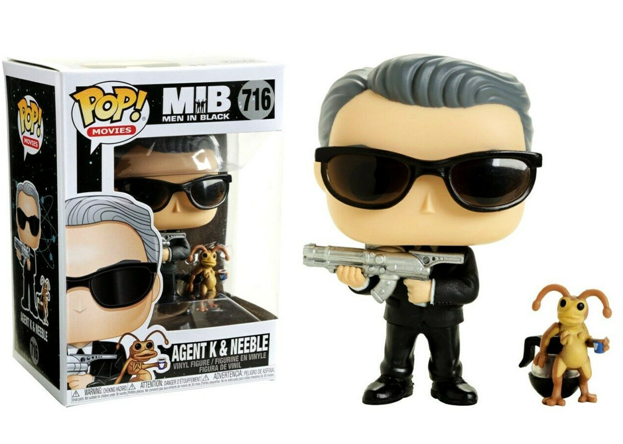 Фігурка Funko Pop Фанко Поп Агент Кей і Neeble Люди в чорному Men in Black Agent К and Neeble 10см MB К716