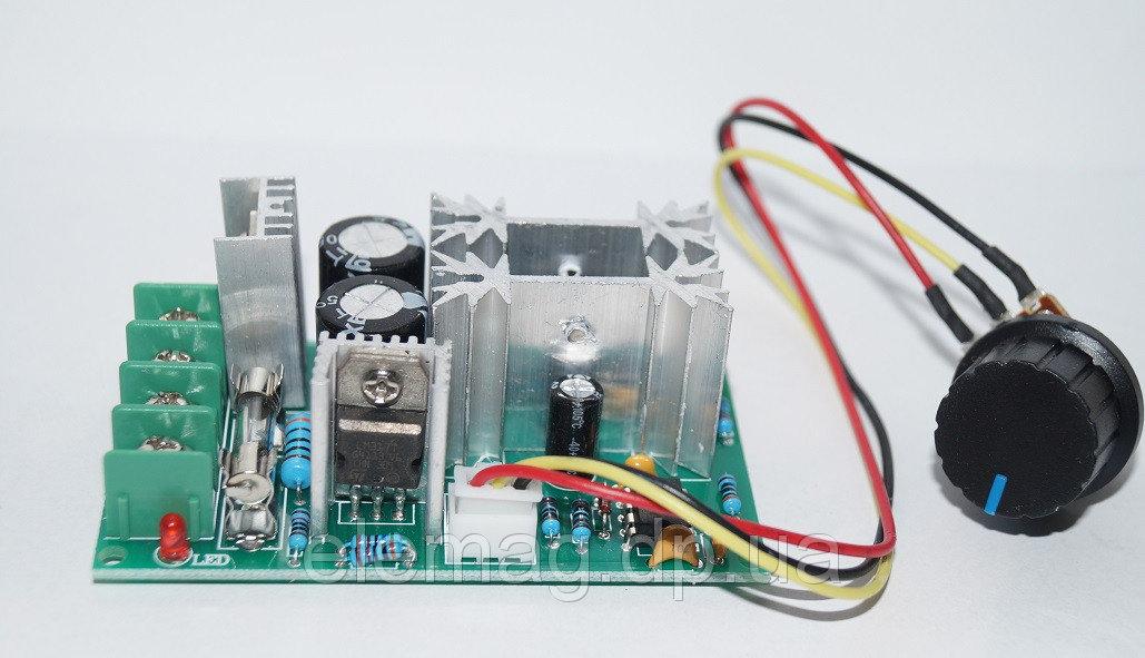 ШИМ регулятор,оборотов, скорости мотора высокой мощности DC 10-60V 20A 13КГц PWM - фото 1 - id-p1042482429