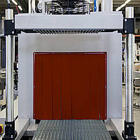 Термоштора силоксанова товщина 0,23 мм для термотонелей червона