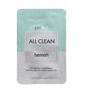 Пінка для вмивання з pH 5.5 Heimish All Clean Green Foam, 2 мл, фото 2