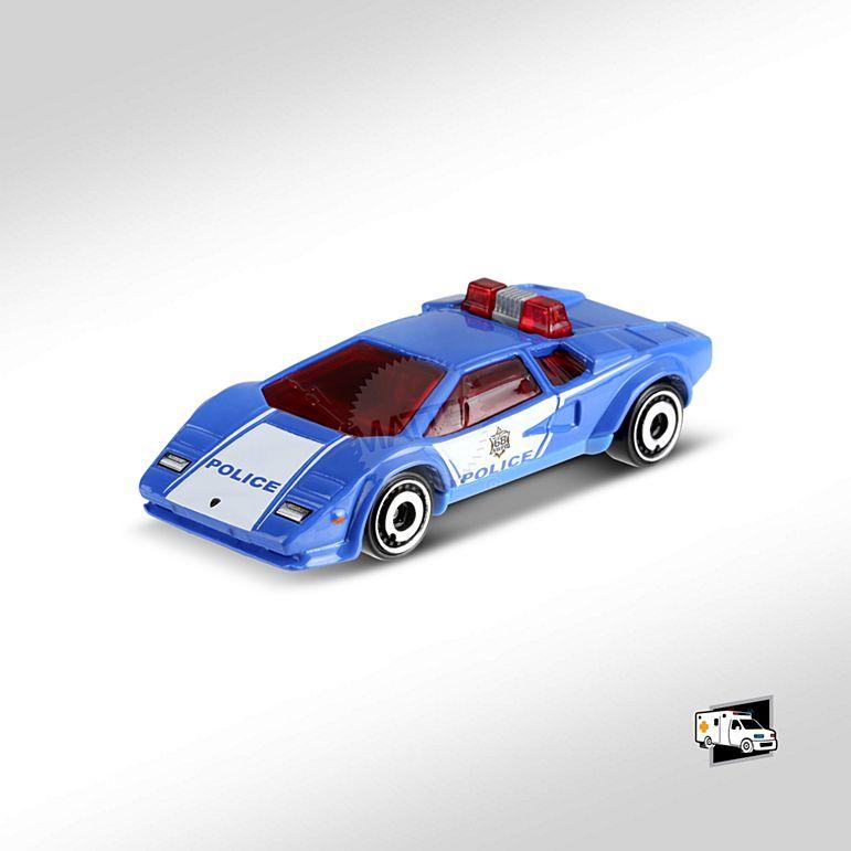 Машинка Хот Вілс Lamborghini Countach Police Car 1:64 Hot Wheels Mattel FYG84