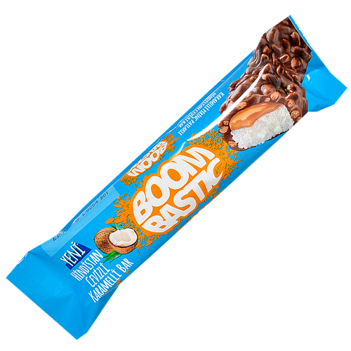 Батончик Boombastik з кокосом, карамеллю і хрустким рисом в молочному ...