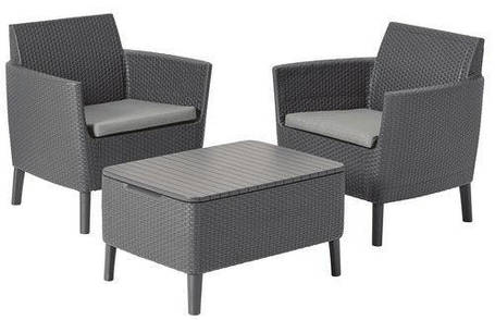 Комплект садових меблів Keter Salemo balcony set, капучіно - пісок, фото 1