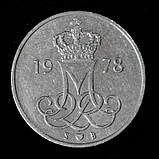 Монета Данії 10 ере 1974-87 рр., фото 2