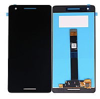 Дисплей (экран) для Nokia 2.1 Dual Sim + тачскрин, черный