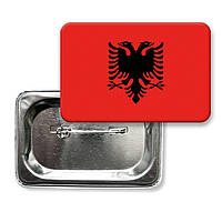 Закатний значок "Прапор Албанії"
