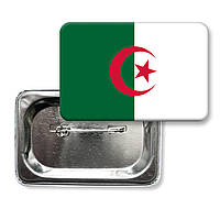 Закатной значок "Флаг Алжира"