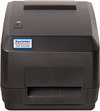 Принтер етикеток, термотрансферний принтер штрих-кодів, QR-кодів Xprinter XP-H500B USB 108mm, фото 4