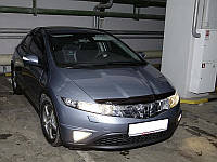 Мухобойка, дефлектор капота Honda Civic 5D hatchback 2009-2011 (EGR)